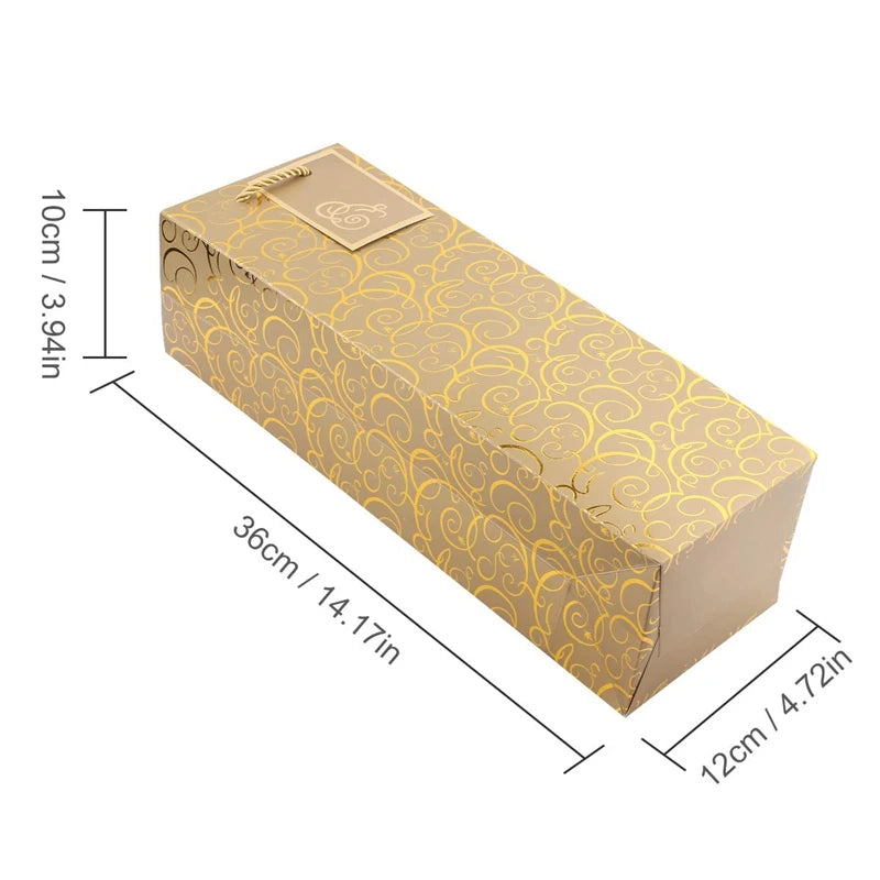 Wine Bags, Kraft Paper Wine Bag 10 Pcs Gift Wine Bags with Handles, Single Bottle Paper Wine Bag Bulk for Christmas, Party, Shop