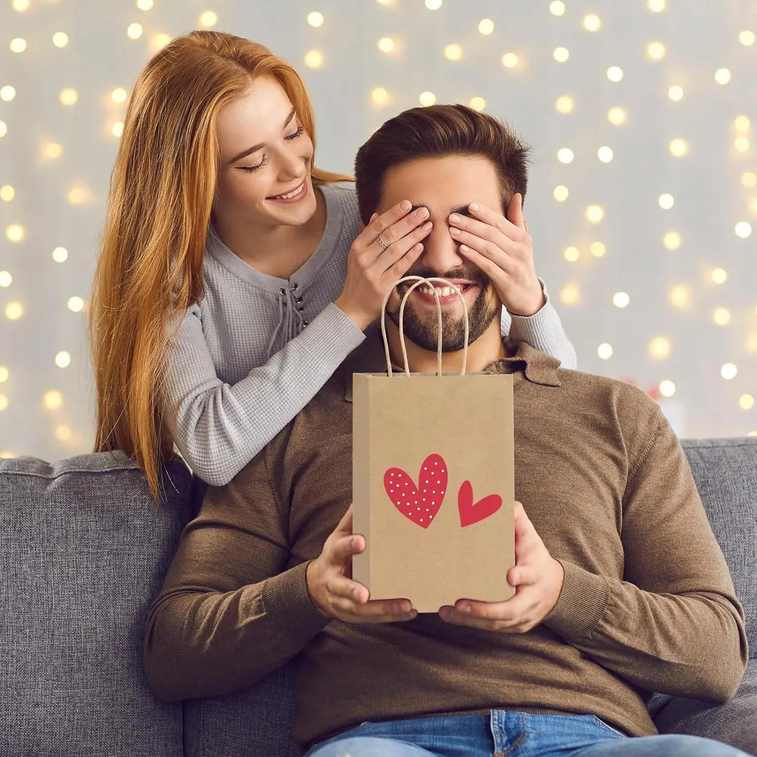 Brown Paper Bags with Handles, Gift Bags Bulk, Retail Bags, Shopping, Milk Tea bags, Eco-friendly Portable Bags - 5/10/20/30pcs