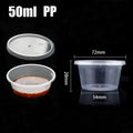 Sauce Jars With Lids Sustainable Food Sauce Cup Portion Cups Takeaway Sauce Cup Mini Kitchen Food Organizer Box -50-100pcs