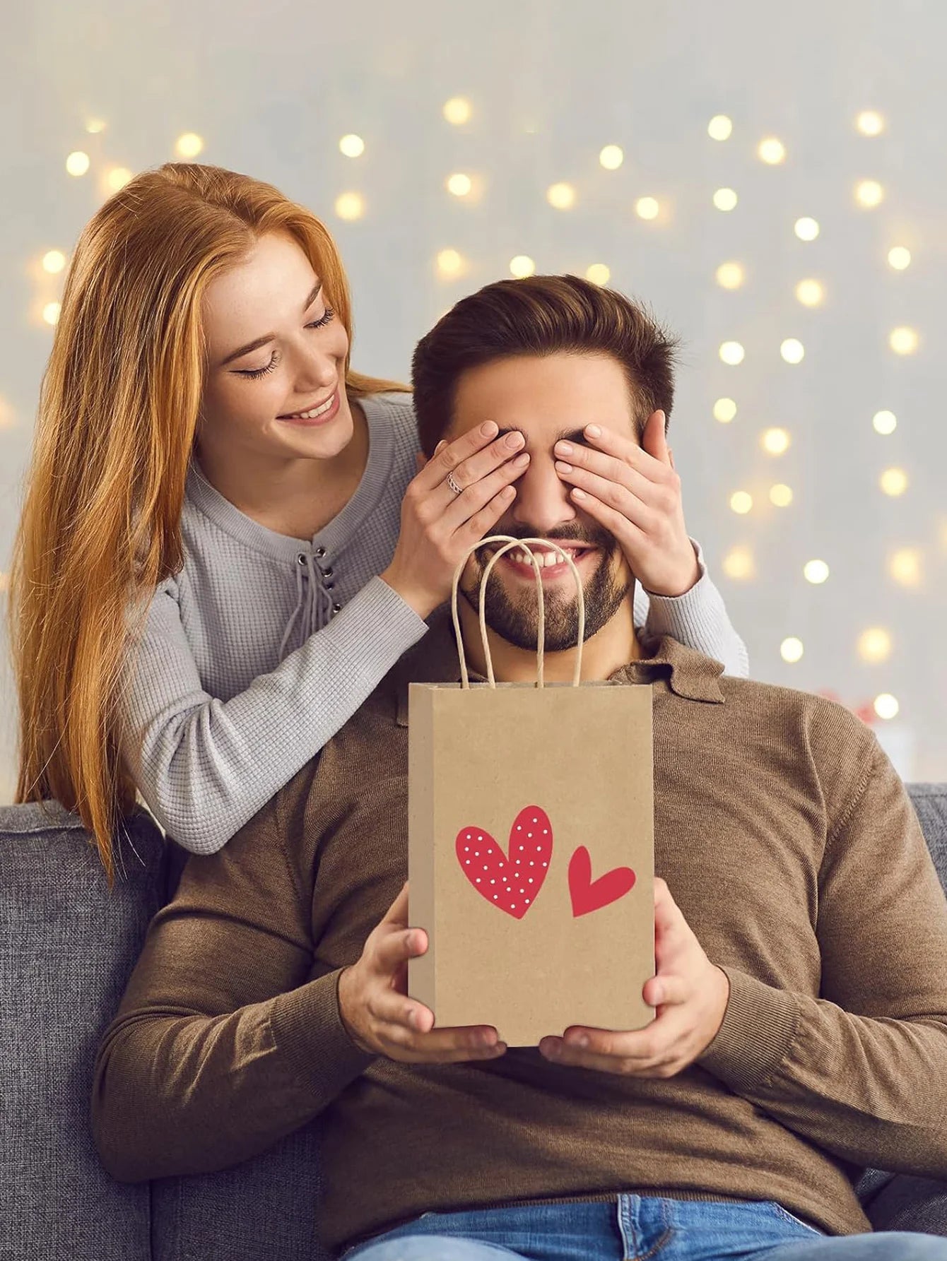 Brown Paper Bags with Handles, Gift Bags Bulk, Retail Bags, Shopping, Milk Tea bags, Eco-friendly Portable Bags - 5/10/20/30pcs