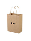 Brown Paper Bags with Handles, Gift Bags Bulk, Retail Bags, Shopping, Milk Tea bags, Eco-friendly Portable Bags - 5/10/20/30pcs