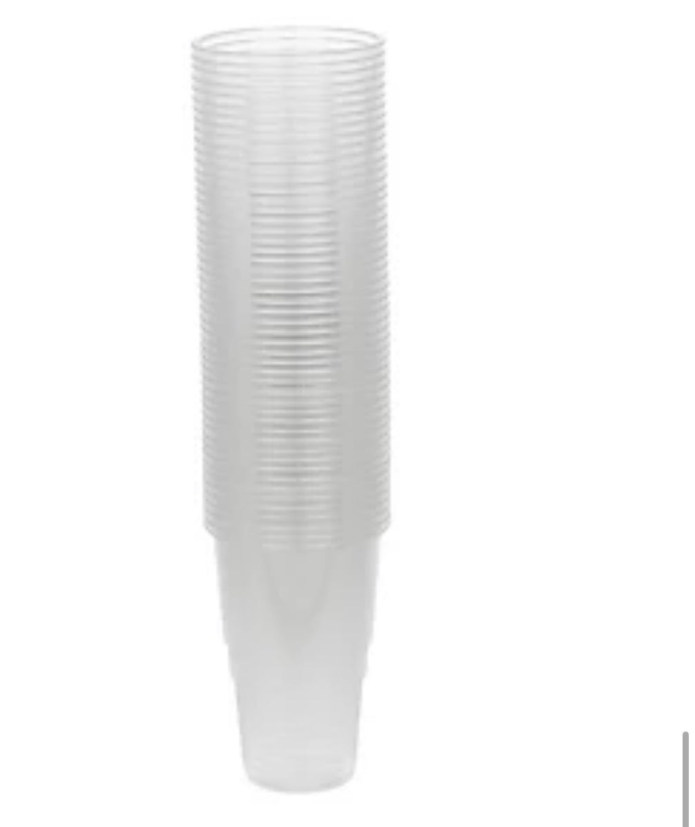 Clear Plastic Cups 7oz (190ml)