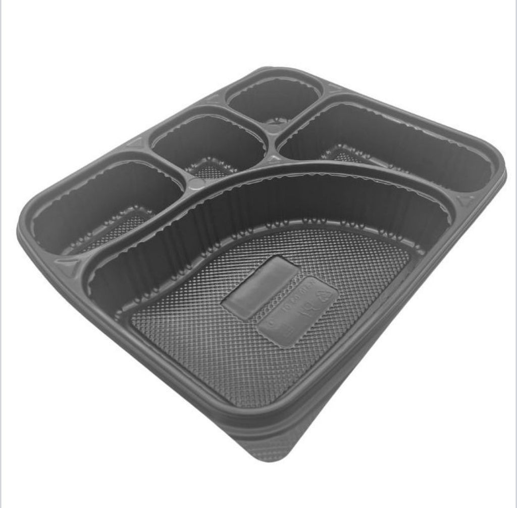 5 Compartment Plastic Food Container With Lid