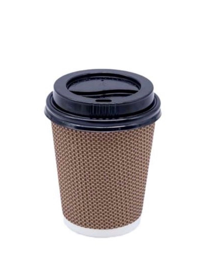 Kraft Paper Ripple Coffee Cups 8oz