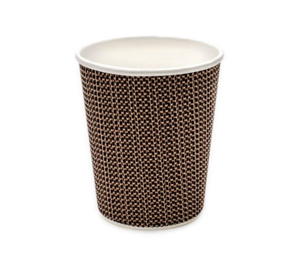 Kraft Paper Ripple Coffee Cups 8oz