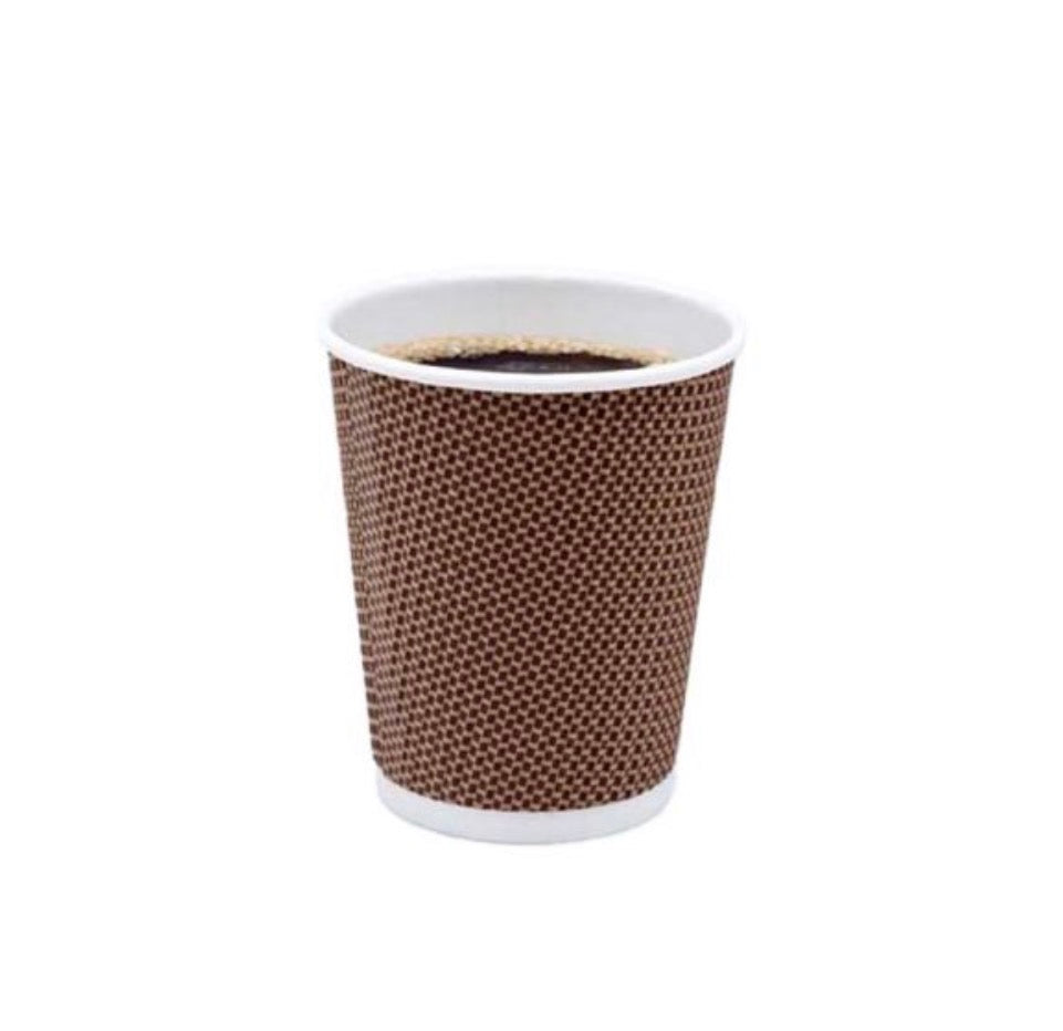 Kraft Paper Ripple Coffee Cups 8oz