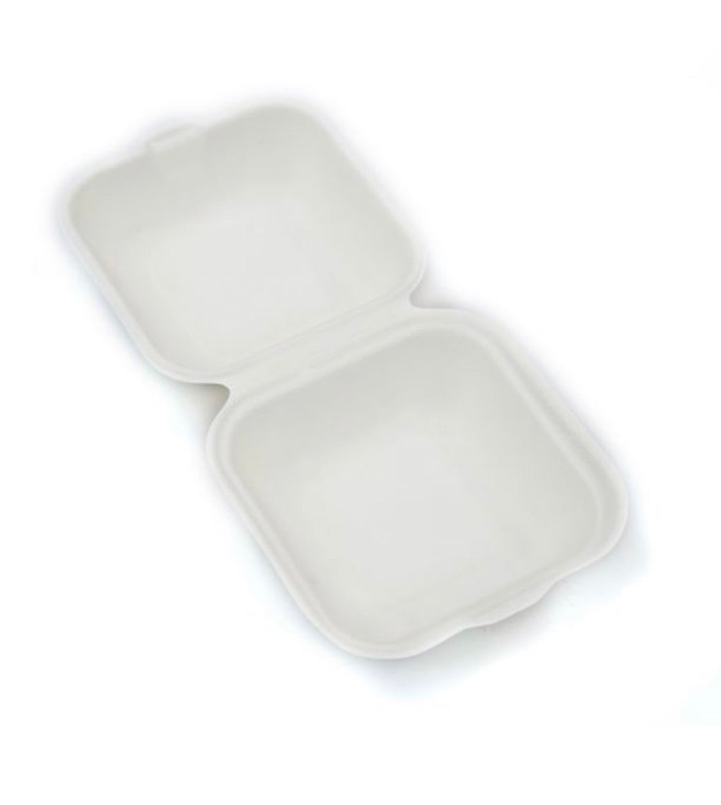 Bagasse Burger Box 6 inch