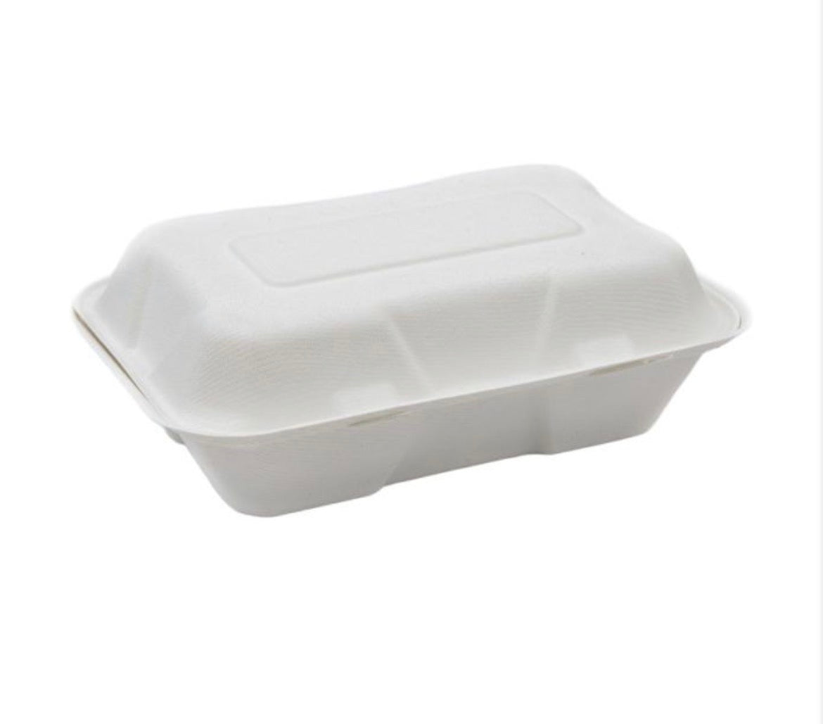 Bagasse Burger Box 9 inch