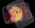 Clear Plastic Food Containers with Lid 500ml