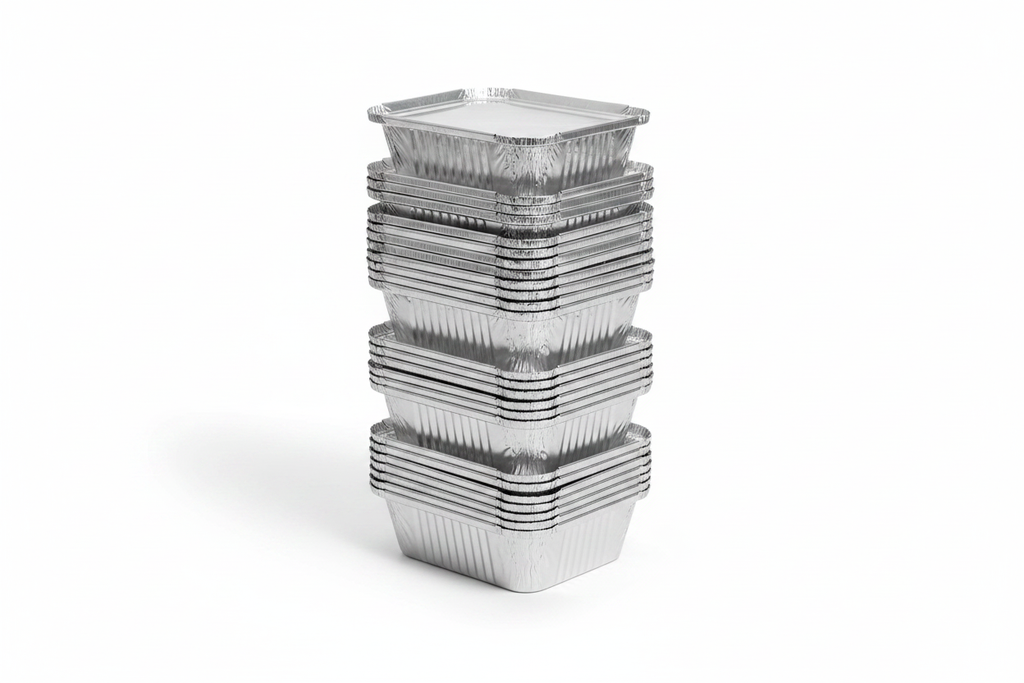Aluminium Foil Containers 6A - Stacked