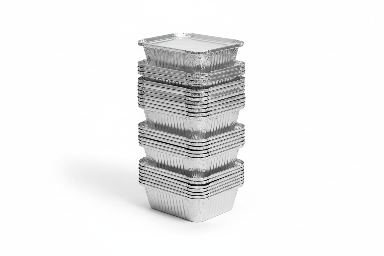 Aluminium Foil Containers 6A - Stacked