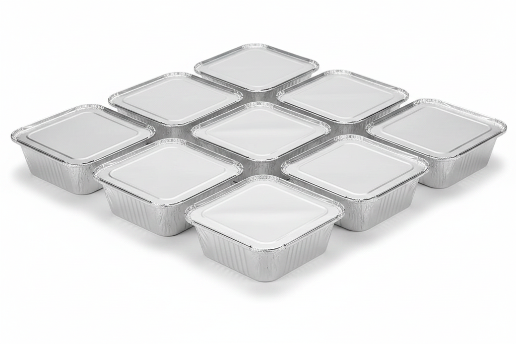 Aluminium Foil Containers 6A with Lid